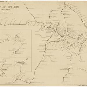 Sydney and suburban railways [cartographic material] / ...