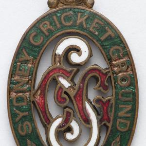 Item 1028: Sydney Cricket Ground badge, 1909-1910