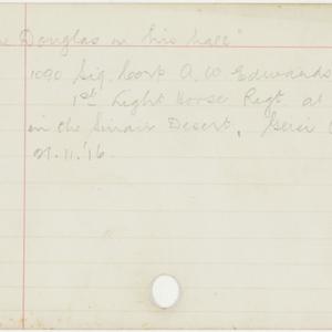 1090 Sig. Corp. A. W. Edwards, 1st Light Horse Regt. in...
