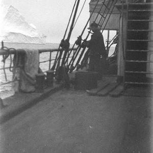 P034: Chief engineer Gillies on deck / John George Hunt...