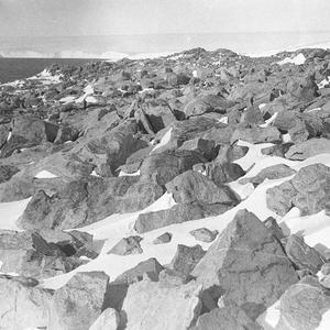 H659: A field of frost fractured rocks, Cape Denison / ...