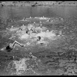Scouts swimming, 3 January 1939