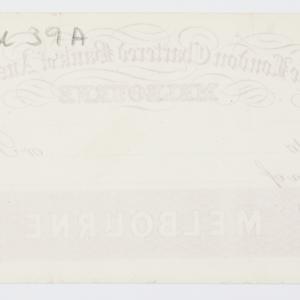 Item 185: London Chartered Bank of Australia, cheque fo...