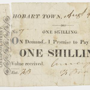 Item 269: Currency notes, one shilling, issued by Frede...