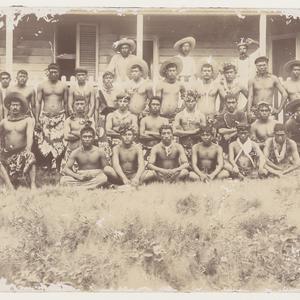 Item 03: Indigenous Cook Islanders and overseers, Malde...