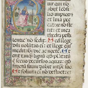 Psalter (fragment), Ferrara?, late 15th century.
