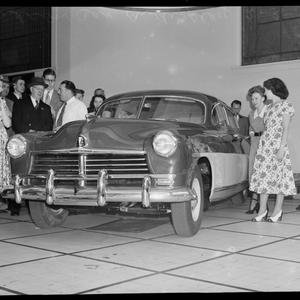 New Hudson car on display - William St, 2 February 1949...