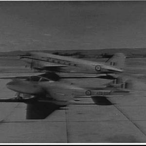RAAF De Havilland Vampire and Douglas DC-3