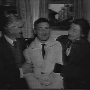 Spike Milligan greeted by his mother and father on his ...