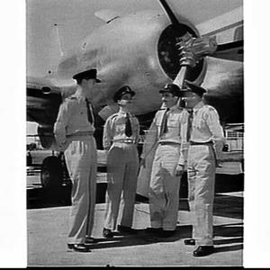 Crew of the Duke of Edinburgh's RAAF Douglas DC plane