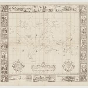 Mappe of the principal voyages and discoveries made by ...
