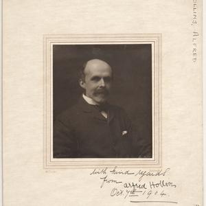 Alfred Hollins, blind organist who gave recitals in Sydney Town Hall, 1904 / photographer W. Crooke, Edinburgh