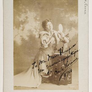 Cecile Lorraine [as Marguerite in the Gounod opera "Fau...