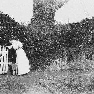 "Mother and the pet lamb" - Wallendbeen, NSW