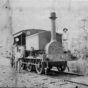 Manning Wardle steam locomotive used during constructio...