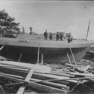 "Iduna" at the boatyards under construction - Balmain, ...