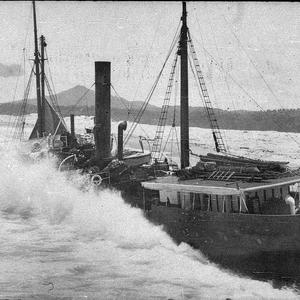 SS "Rosedale" aground at Bellinger Heads - Urunga, NSW
