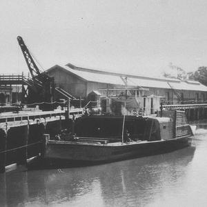 Paddle steamer "Pevensey" at Echuca Wharf - Echuca, VIC
