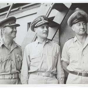 Major James T. Throsby, A.I.F. of Sydney (left) and Lie...