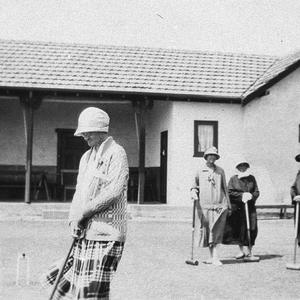 Playing croquet - Gladstone, SA