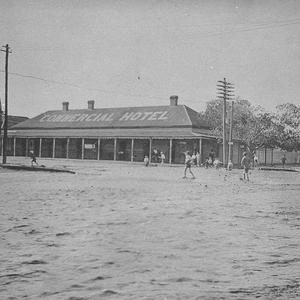 Main street in flood - Cobar, NSW
