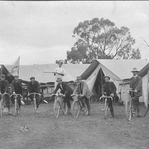 Surveyors' camp: Elmore-Cohuna railway line - Cohuna ar...