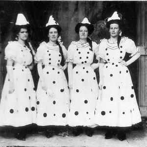 Four women in fancy dress - Walgett, NSW