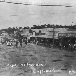 View of High Street from Coffs Harbour Hotel, looking e...