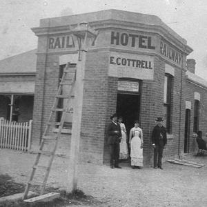 First Railway Hotel, now Brady's, corner Smollett Stree...
