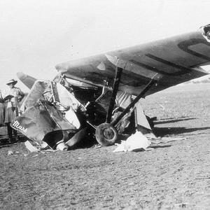 Crash of Puss Moth aeroplane VH-UUG - Probably Cunnamul...