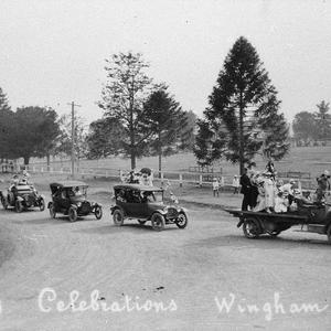 Victory celebrations parade - Wingham, NSW