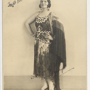 Gladys Moncrieff in the Montezuma dress from the show R...
