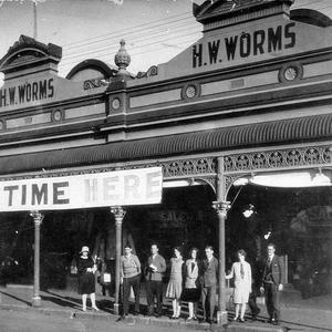 Sale time at H.W. Worms' store - Singleton, NSW