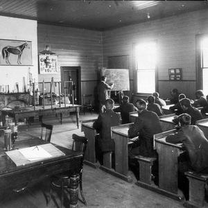 Dookie Agricultural College, Surveying class - Sheppart...