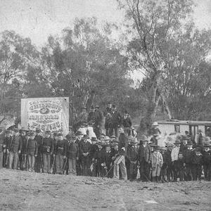 Children's annual picnic, on bank of Darling River. Som...