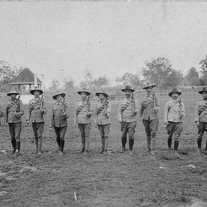 World War I soldiers training at Bega Showground - Bega, NSW