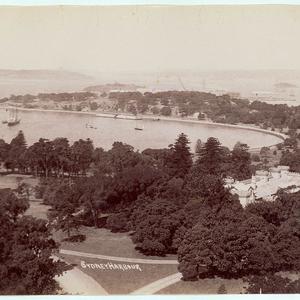 Sydney Harbour showing Farm Cove [and Botanical Gardens...