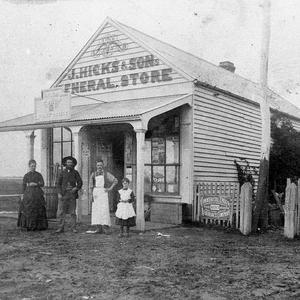 John Hicks (1835-1912) owned store. His son, Jim (1861-...