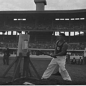 Woodchopping display, ring events, Royal Easter Show, 1...