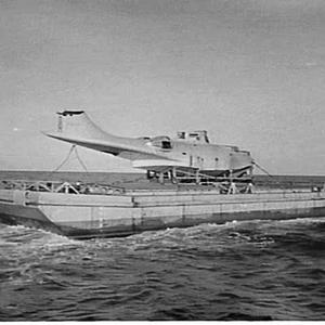 RAAF tow P.G. Taylor's famous Catalina flying boat from...
