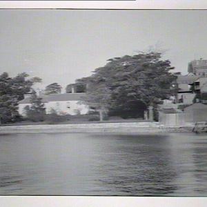 (MM) Boatsheds and houses on waterfront, possibly at Ba...