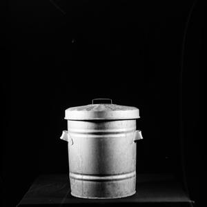 Garbage can, 20 April 1964 / photograph by F. R. Johnso...
