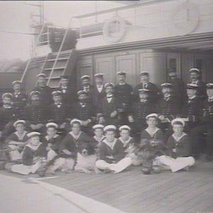 The staff, N.S.S. (Nautical School Ship) Sobraon