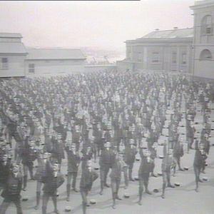 Senior boys physical drill