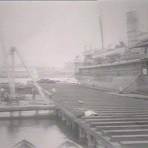 Passenger steamer at wharf