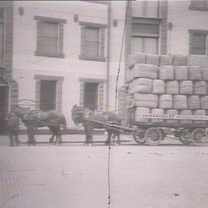 A load of wool, circular Quay (weight 10 tons, 16 cwt)