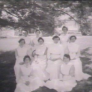 Group of staff on the lawn