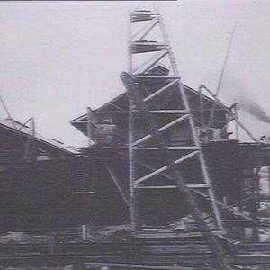 Pile driver on No. 60 Jones Bay