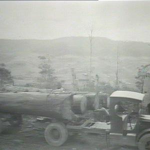 Loading blackbutt logs on Whian Whian Forest Road