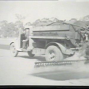 Camden Aerodrome: priming surface of runway